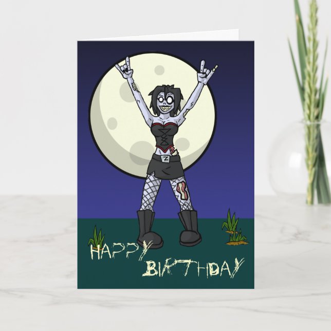 Rock 'Til you Drop Card Karte (Vorderseite)