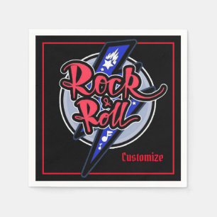 Rock-u. Rollenblitz Serviette