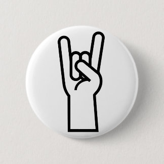 Rock-u. Rollenhandsymbol Button