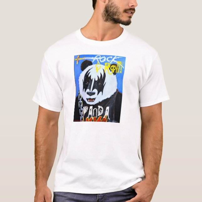 Rock- u. Rollenpanda T-Shirt (Vorderseite)