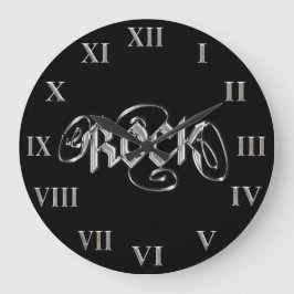 Rock-Uhr ~ MetallRockmusik-Uhr Große Wanduhr