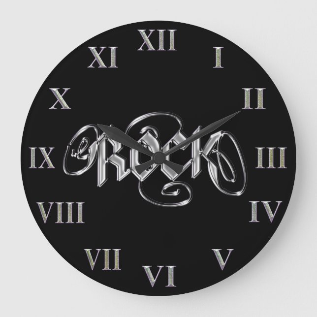 Rock-Uhr ~ MetallRockmusik-Uhr Große Wanduhr (Vorderseite)