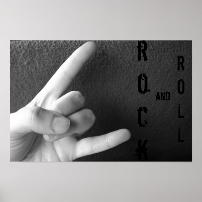 Rock und Roll Poster (Vorne)