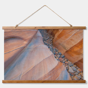 Rock Valley Staat Park Nevada Wandteppich Mit Holzrahmen