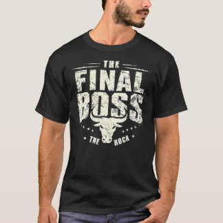 Rock Vintag Music Boss Final White Design Spaß T-Shirt
