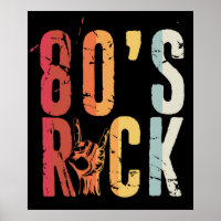 Rock Vintag Retro Music Band der 80er Jahre