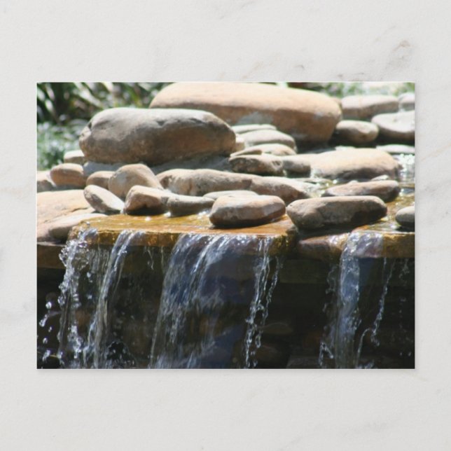 Rock Waterfall Postkarte (Vorderseite)