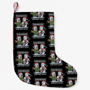 Rock Weihnachten SNOWASIS Some Might Sleigh Schnee Kleiner Weihnachtsstrumpf