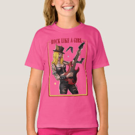 Rock wie ein Mädchen – Cool Heavy Metal Girl T-Shirt