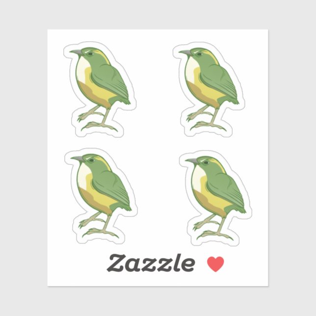 Rock Wren Aufkleber (Blatt)