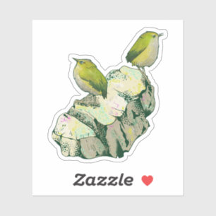 Rock Wren birds Neuseeland Aufkleber