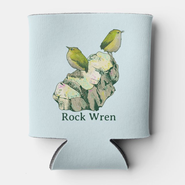 Rock Wren birds Neuseeland Dosenkühler (Vorderseite)