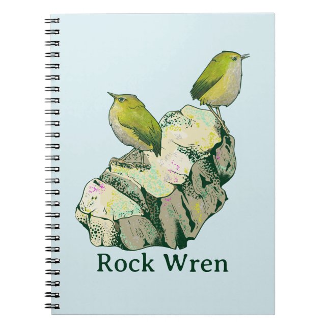 Rock Wren birds Neuseeland Notizblock (Vorderseite)