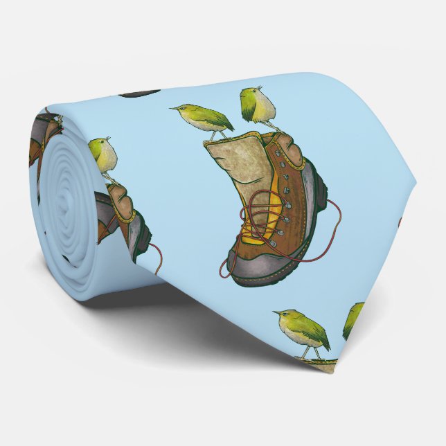 Rock Wren Tuke auf einem Wanderboot Krawatte (Gerollt)