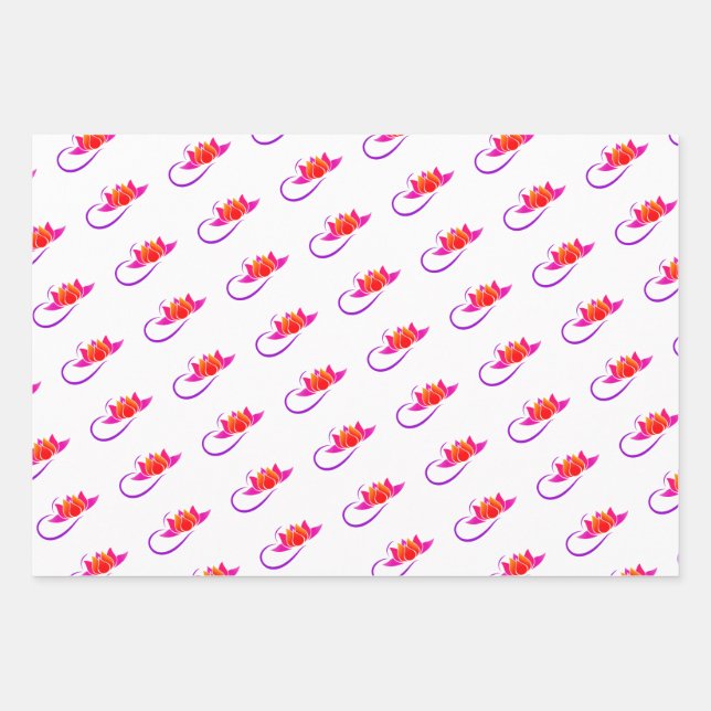 Rock Yoga Queen Lotus Geschenkpapier Set (Vorderseite)