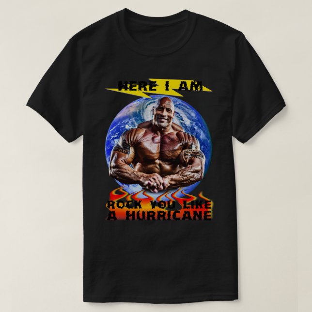 Rock you like a Storm PARODY Funny Meme T-Shirt (Design vorne)