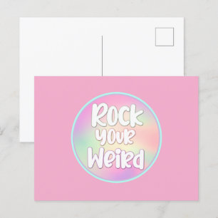 Rock your merkmal postkarte