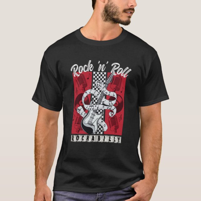 Rockabilly Bekleidung Rock'n'Roll Swing 50er T-Shirt (Vorderseite)