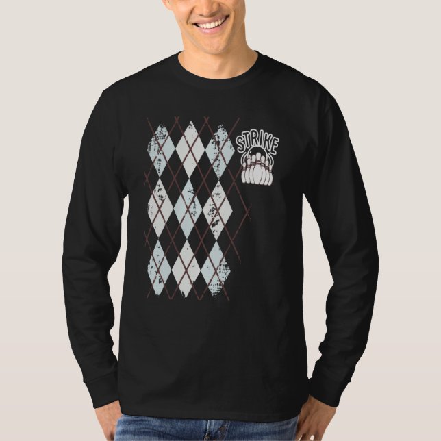 Rockabilly Bowling Men Women Retro 50s Sock Hop Ar T-Shirt (Vorderseite)