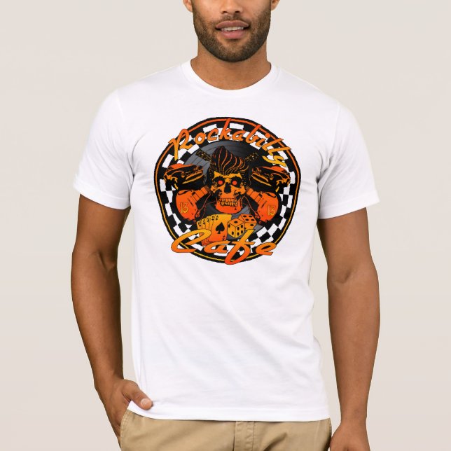 Rockabilly Café-Shirt T-Shirt (Vorderseite)