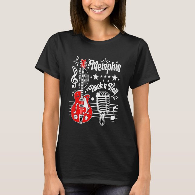 Rockabilly Clothes Memphis Sock Hop Party Gu T-Shirt (Vorderseite)