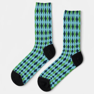 Rockabilly-Diamantkariert Thunder_Cove Socken