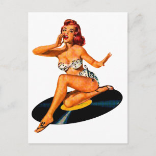 Rockabilly Goddess Postkarte
