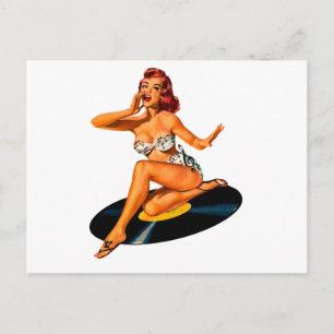 Rockabilly-Göttin Postkarte
