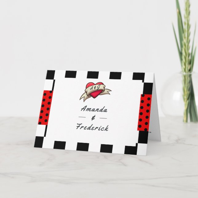 Rockabilly-Hochzeit Programm (Vorderseite)