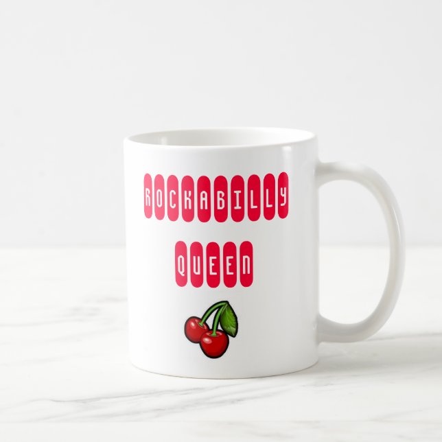 Rockabilly-Königin-mit-Kirschen-Kaffeetasse Kaffeetasse (Rechts)