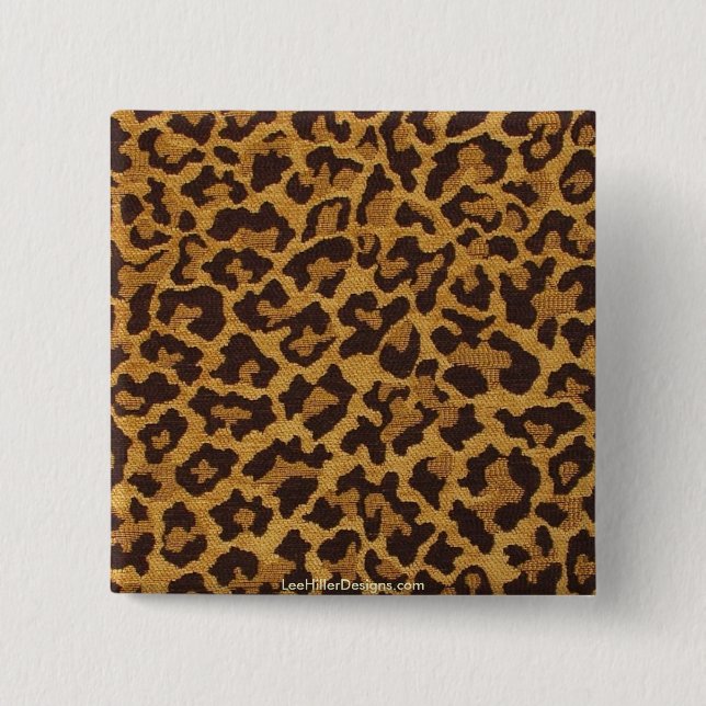 Rockabilly Leopard Print Geschenke & Sammlerstücke Button (Vorderseite)