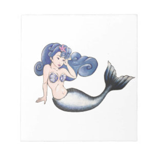 Rockabilly Mermaid Notizblock