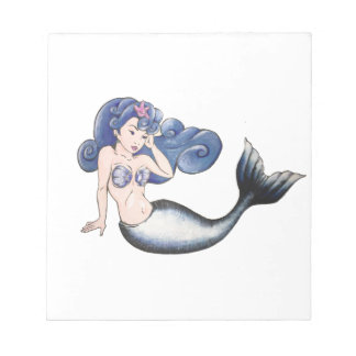 Rockabilly Mermaid Notizblock