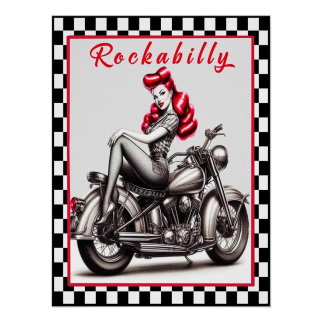 Rockabilly Pinup Poster. Poster (Vorderseite)