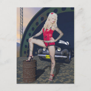Rockabilly Postkarte