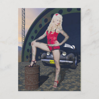 Rockabilly Postkarte