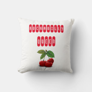 Rockabilly Queen Retro Throw Kissen