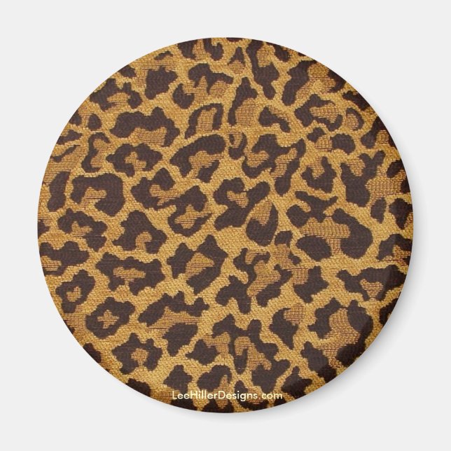 Rockabilly rab Leopard Druckgeschenke & Sammlerstü Magnet (Vorne)