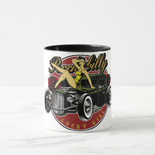 Rockabilly RatRod-Kaffee Tasse