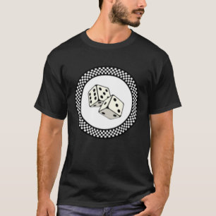 Rockabilly Retro Vintage Prüfplatine Muster Dice T-Shirt