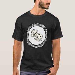Rockabilly Retro Vintage Prüfplatine Muster Dice T-Shirt
