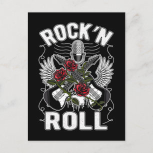 Rockabilly Rock and Roll Music Lover der 50er Jahr Postkarte