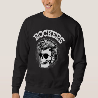 Rockabilly Skull Bekleidung Psychobild Rock and Ro Sweatshirt