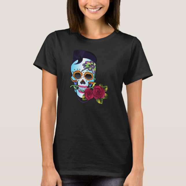 Rockabilly Skull T-Shirt (Vorderseite)