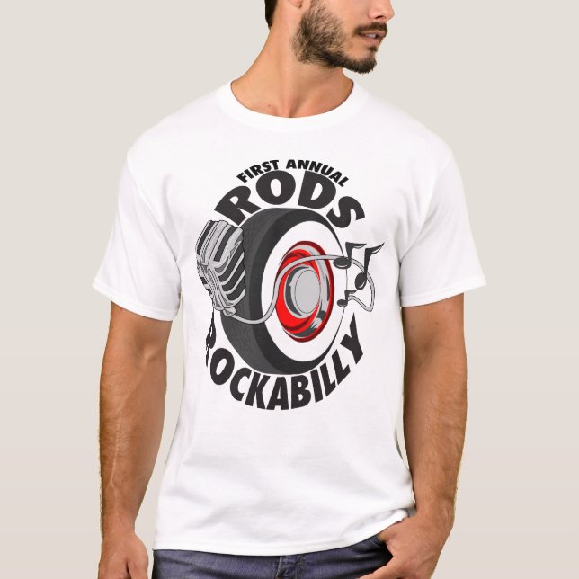 Rockabilly T - Shirt Rod n (Vorderseite)