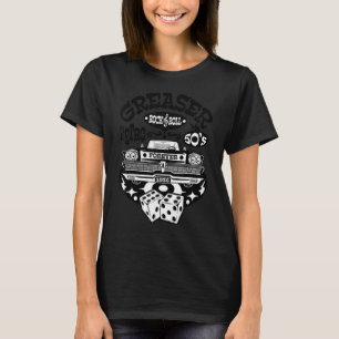 Rockabilly Vintag 50er Greaser Sock Hop Kostüm Ro T-Shirt