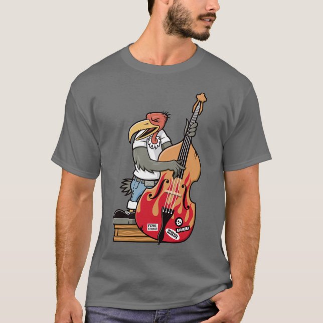 Rockabilly Vogel T-Shirt (Vorderseite)