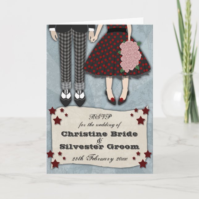 Rockabilly Wedding, UAWG Einladung (Vorderseite)