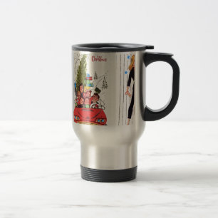 Rockabilly-Weihnachten im Vintage-Stil Reisebecher