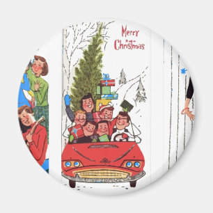 Rockabilly Weihnachten Magnet